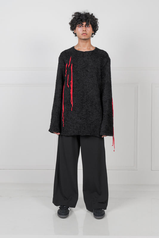 Sweater with Red Details