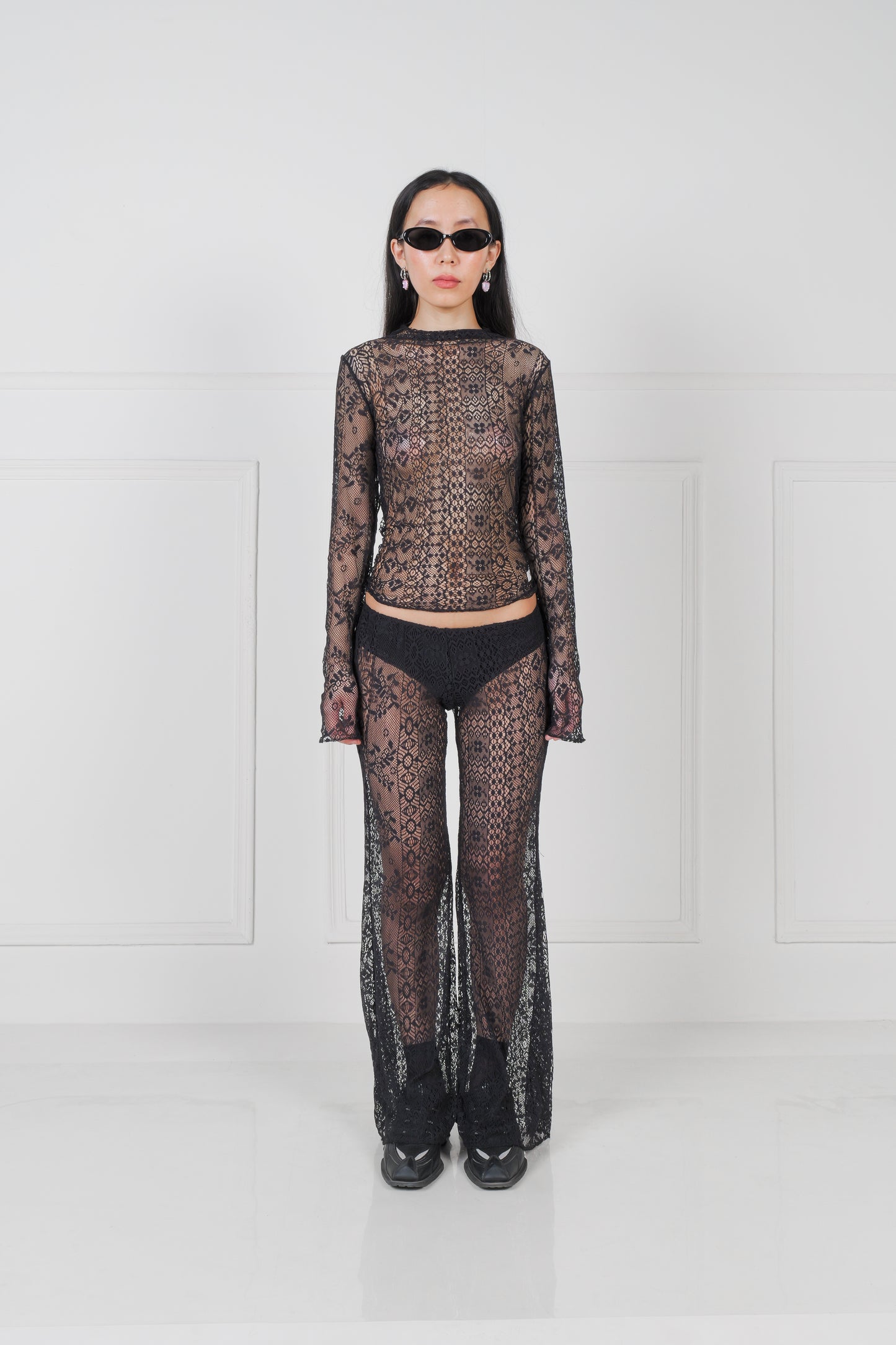 Lace Flared Pants