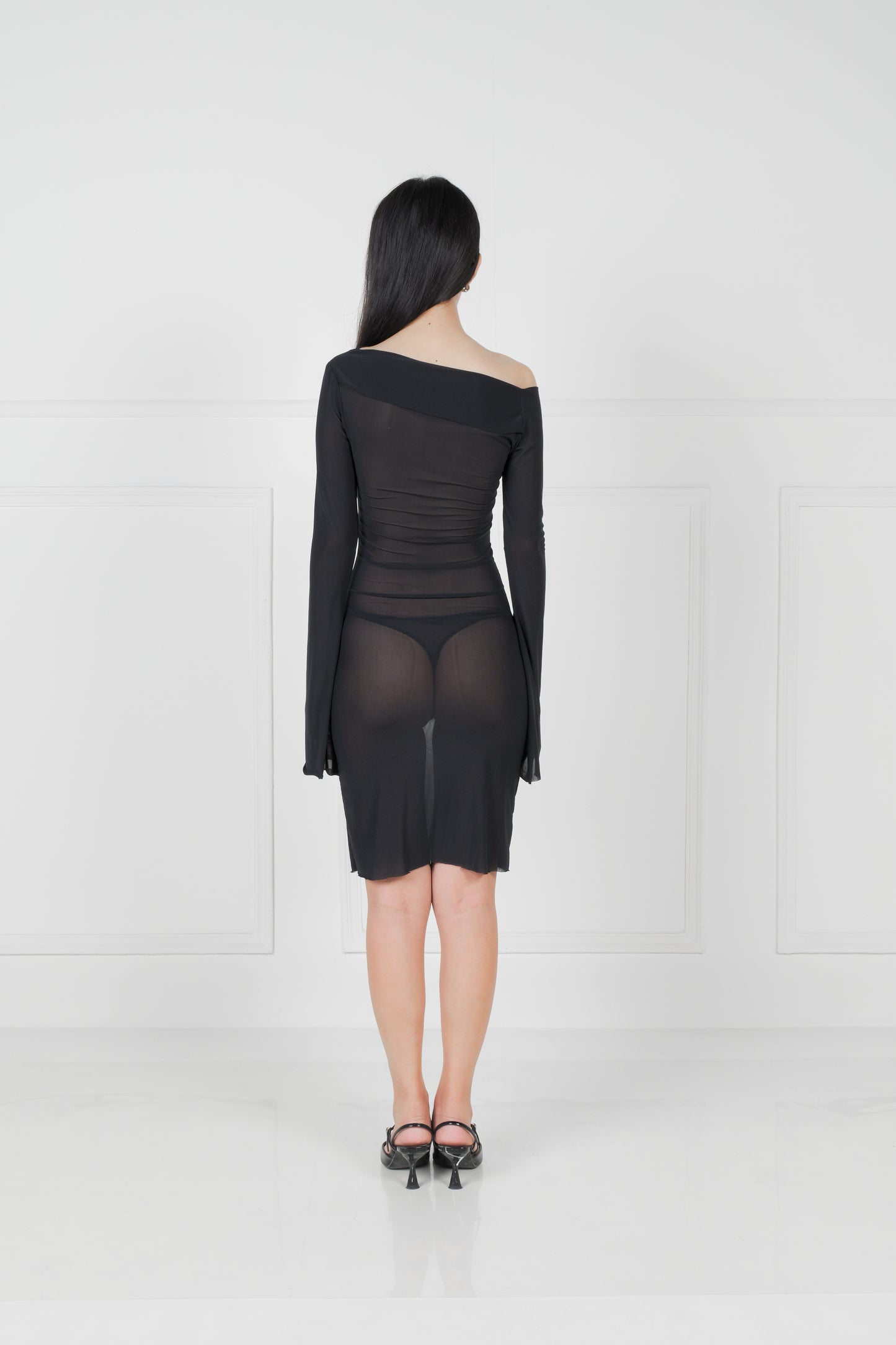 Assymetrical Shoulder Dress