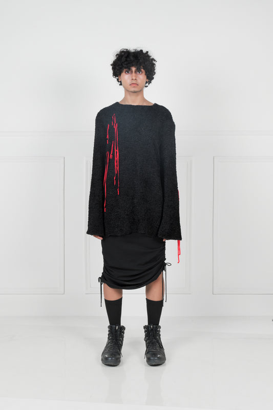 Black Drawstring Skirt