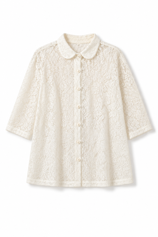 The Veil Shirt : in Ivory