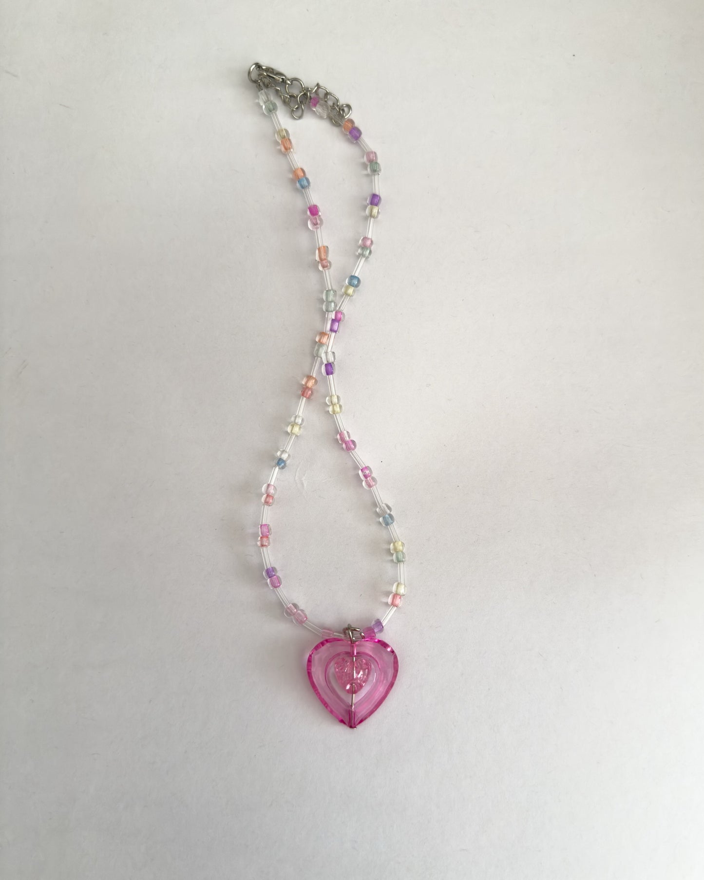 Beaded heart necklace