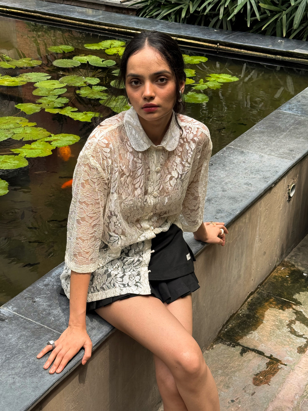 The Veil Shirt : in Ivory