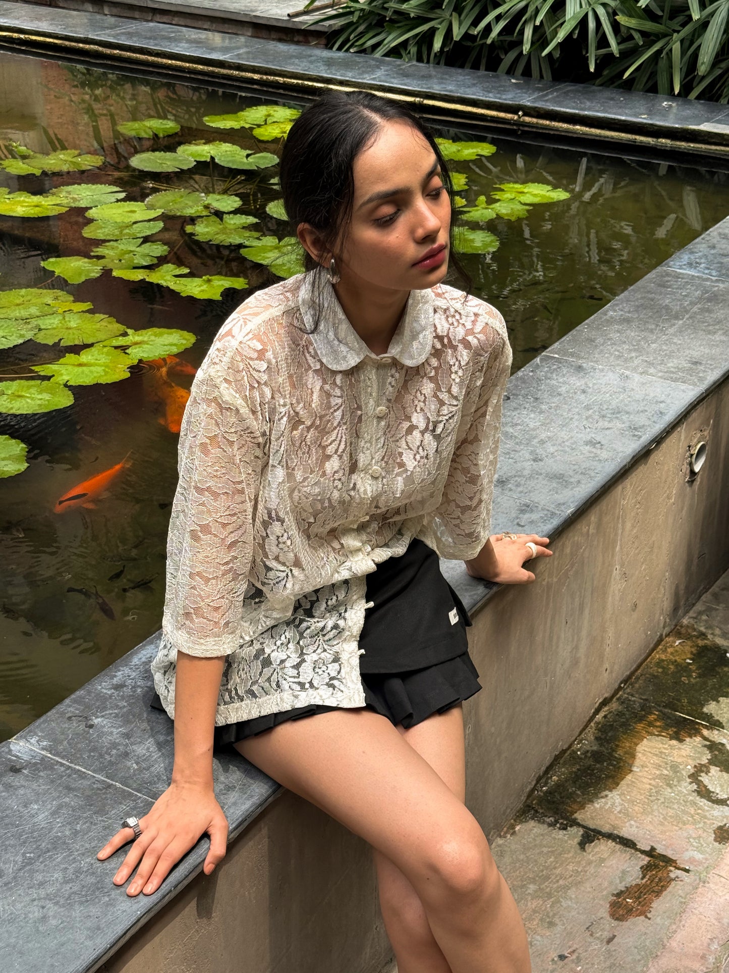 The Veil Shirt : in Ivory