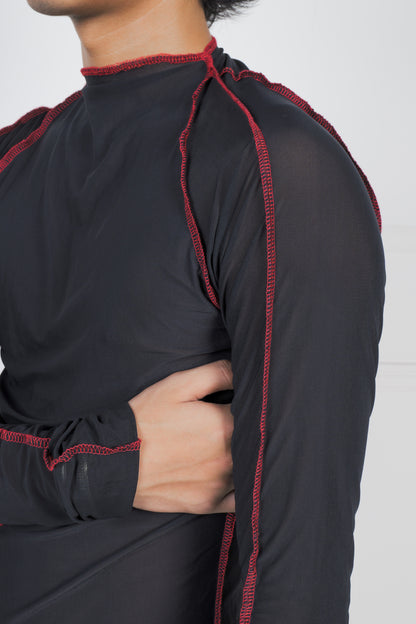 Compression Vest with Red Details